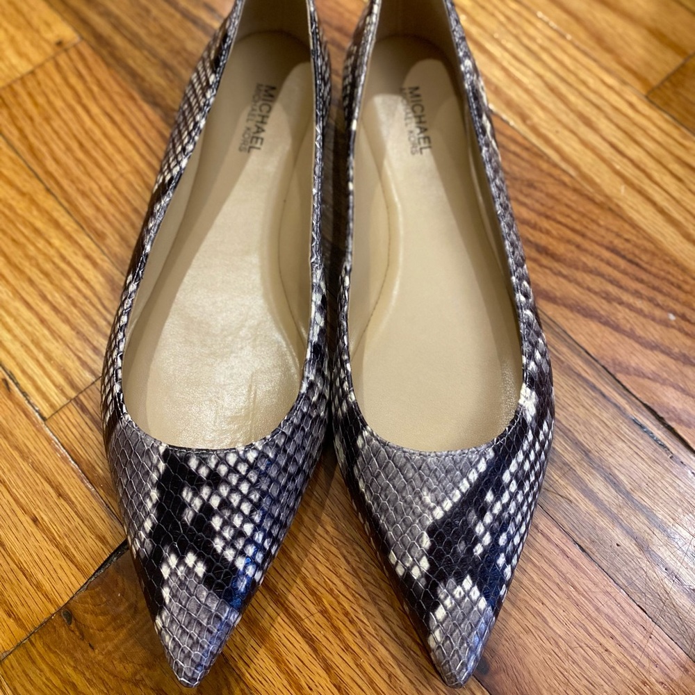 Michael Kors snakeskin Arianna flats